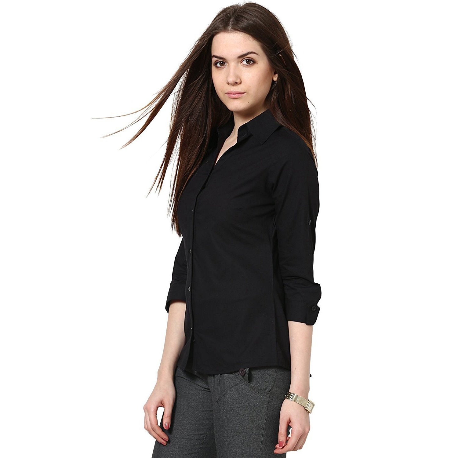 c.cozami women's/girl's white/maroon/olive green casual shirts