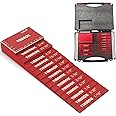 Yiranok Setup Block Miter Gauge Set - Precision Aluminum Router Table Set Up Bars - 15 Pcs Table Saw Accessories Woodworking Tools - Gift Choice for Carpenter, Construction, DIY Handyman (Red)