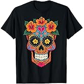 Halloween Sugar Skull Calavera T-Shirt