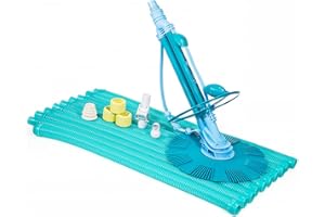 XtremepowerUS Premium Automatic Suction Vacuum-generic Climb Wall Pool Cleaner Sweeper In-Ground Suction Side + Hose Set