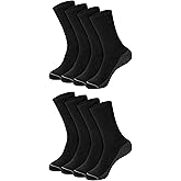 Hanes Men's Crew &amp; Over the Calf Socks Pack, Max Cushioned Moisture-wicking Stay Dry Socks, Athletic Socks, 6, 8 Or 12-pairs