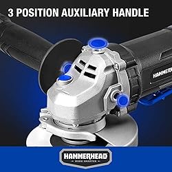 Hammerhead 6-Amp 4-1/2 Inch Angle Grinder with 3