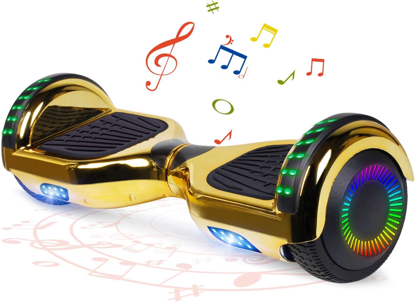 FLYING-ANT Hoverboard, 6.5 Inch Self Balancing Hoverboards with Bluetooth and Flashing LED Lights, Hover Board for Kids Teenagers