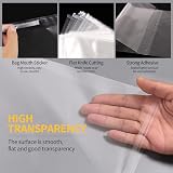 LEUOSO A4 Clear Self-Adhesive Cellophane Bags 100pk 22x30CM Food Safe Display view 4