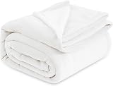 Bedsure Fleece Blanket King Size 270x230 cm Ivory Soft Warm Microfibre