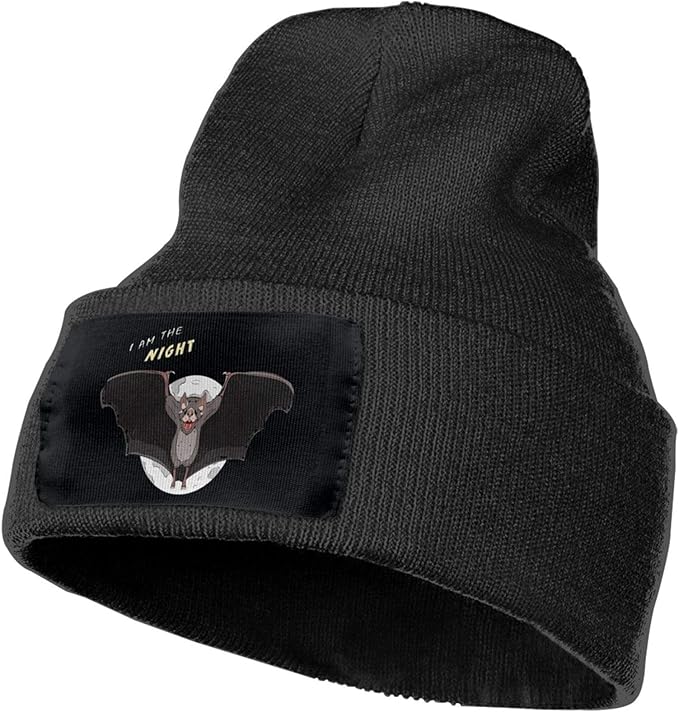A Bat That Appears at Night Unisex Adult Thin Beanie Hats