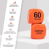Phoenix Fitness Exercise Dice Orange - Full Body Cardio HIIT Workout Dice view 7