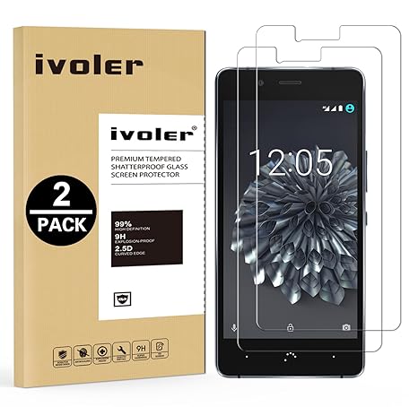 iVoler [2 Stücke] Panzerglas Schutzfolie für BQ Aquaris X5 Plus [9H Härte] [Anti- Kratzer] [Bläschenfrei] [2.5D Runde Kante]