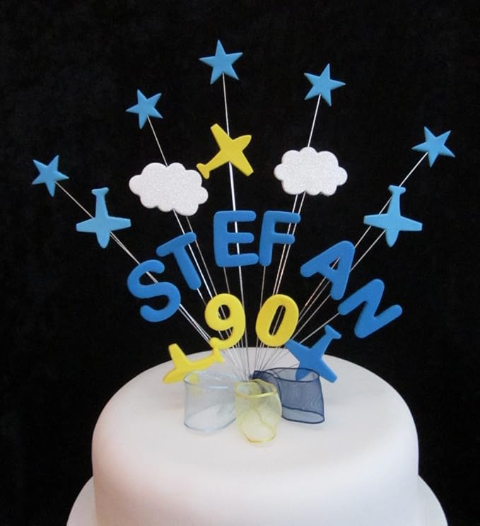 Differentes Couleurs Avion Gateau Toppers Tailles Personnalise Options Figurines De Gateau Decorations A Gateau Et Accessoires Cuisine Arts De La Table