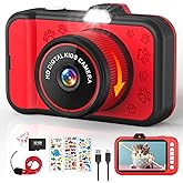 CHAKEYAKE Kids Camera, Toddler Digital Camera with Rotating Zoom Lens, 3.5” Large Screen, 1080P Toy Camera for Kids with Flash, 32GB Card, Birthday Gifts for Boys Girls 3 4 5 6 7 8 9 10 11 12 Year Old