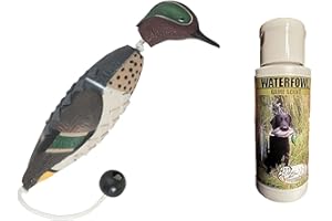 HuntEmUp Ultimate Teal Hunting Dog Training Scent and Realistic Teal Duck Dummy - Waterfowl Puppy Gundog Training Bundle Sporting Dog Pointer Retriever Retrieving Trainer Training Kit