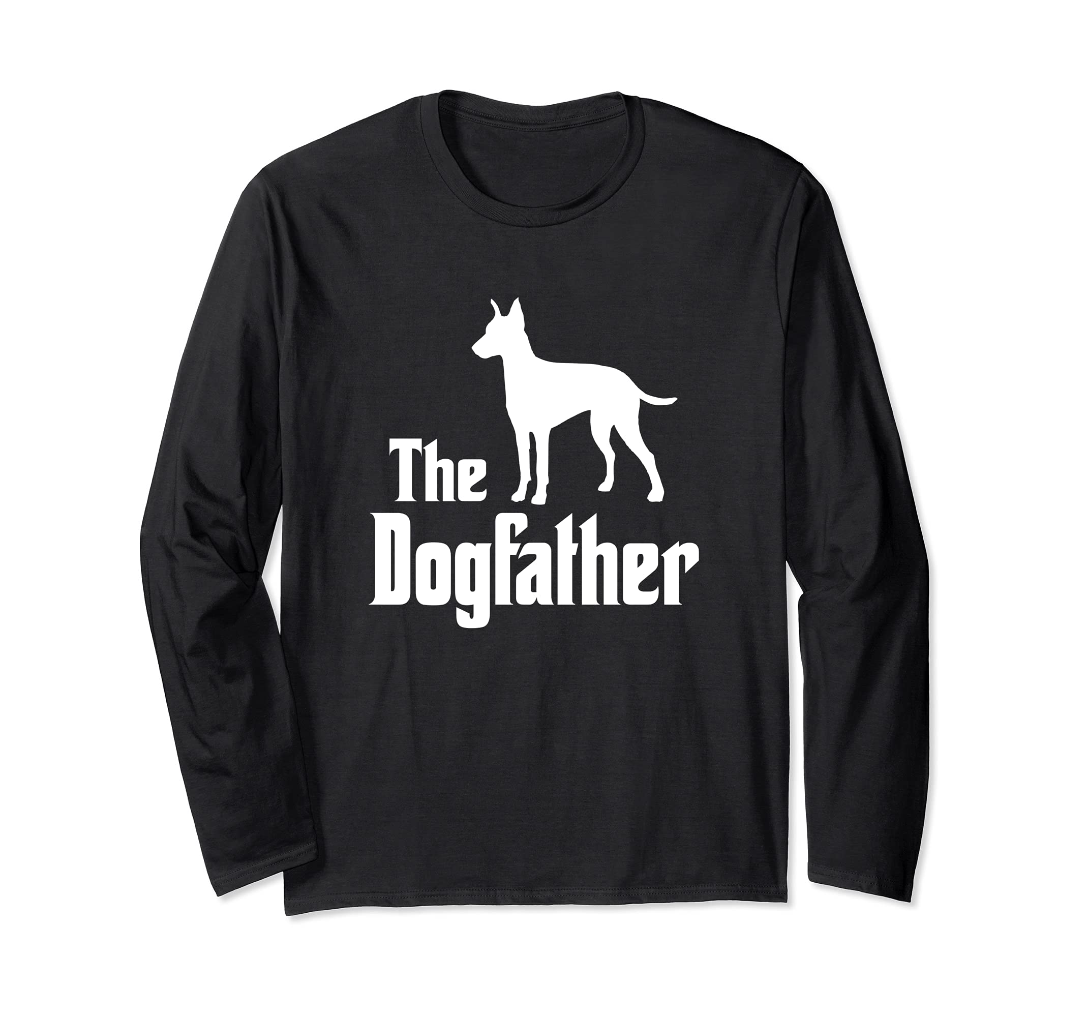 The Dogfather - funny dog gift, funny Manchester Terrier Long Sleeve T-Shirt