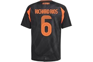 BAD BXTCH #6 Richard Rios Home Colombia Soccer Jersey 24/25 Yellow