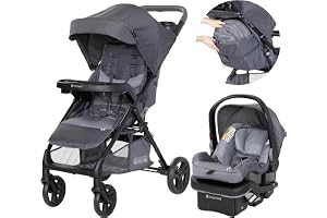 Baby Trend Passport® Cargo Stroller Travel System with EZ-Lift™ Plus Infant Car Seat, Grey Bamboo