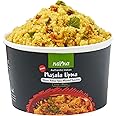 Kapka Masala Upma Cups Indian Food - 5 Pack - Ready to Eat Authentic Premade Vegan Upma - Microwavable Meals - Regional Flavor, Non-GMO - 3.5oz/100g