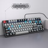 MageGee 75% Mechanical Keyboard Blue Switch 87 Keys TKL Backlit Grey/Black view 5