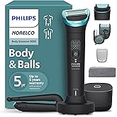 Philips Norelco Body Groomer 9000 Series, Body Hair Trimmer for Men & Intimate Shaver System with UV Cube Cleaner & Adjustable Back Attachment, 100% Showerproof, BG9480/50