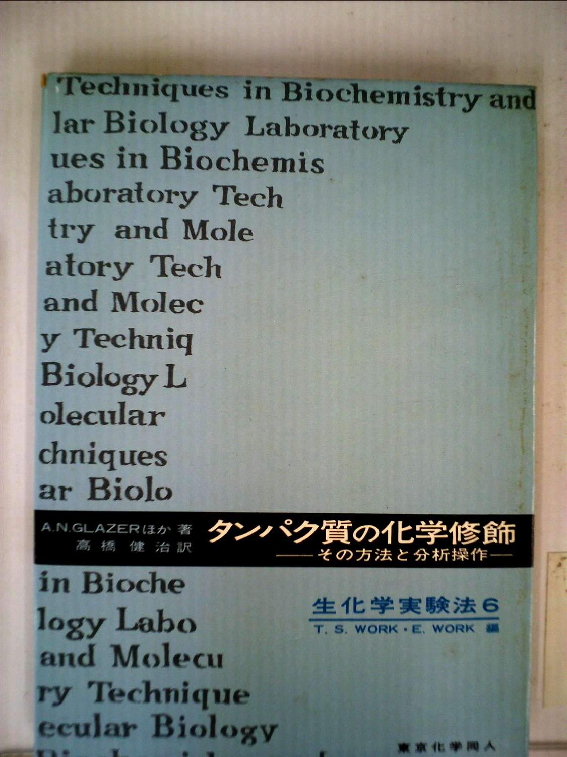タンパク質の化学修飾 その方法と分析操作 1978年 生化学実験法 6 A N Glazer 高橋 健治 本 通販 Amazon