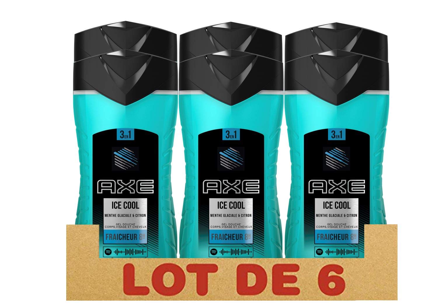 Axe Ice Cool Shower Gel 250 ml - Pack of 6