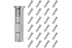 MOFIT 24 Pieces Archery Arrow Aluminum Inserts .244/6.20mm Replacements Archery Base Inserts Carbon Arrow Shaft Hunting Acces