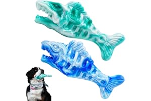 BoYoYo Tough Dog Toys for Aggressive Chewers 2 Pack, Indestructible Dog Toys to Keep Them Busy, Beef Flavor, Nylon Dog Chew Toys for Large Dogs