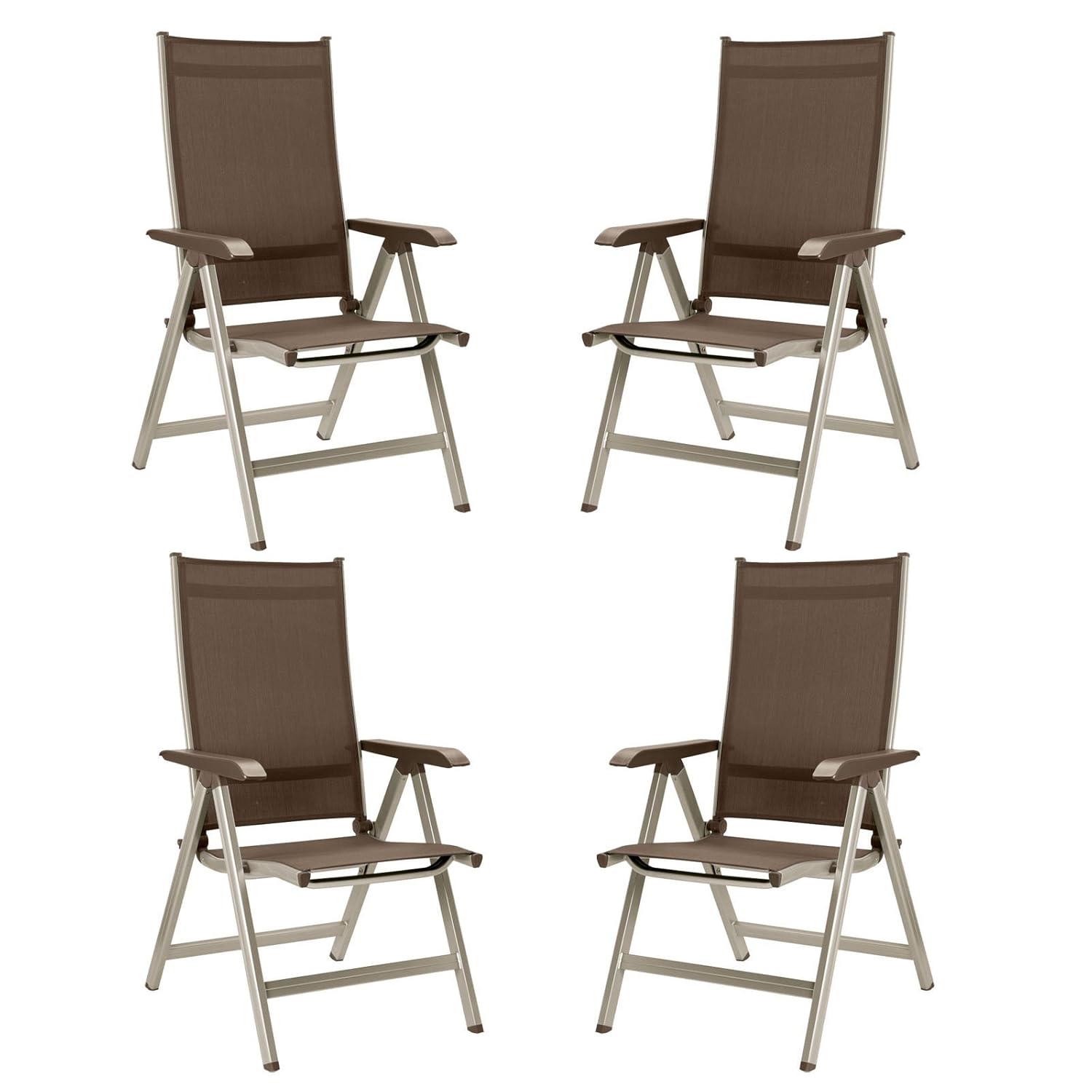 4 Kettler Basic Plus Klappsessel in champagner mocca jetzt ...