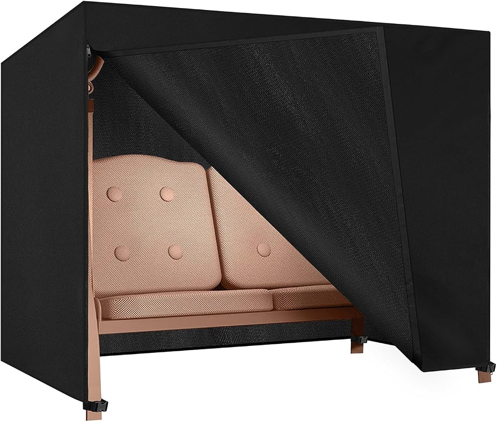 Dokon 3 Seater Garden Swing Cover Waterproof Heavy Duty Oxford 215x125x170cm