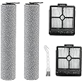 Replacement Parts for Dreametech H12 Pro / H12 Dual Cordless Wet Dry Vacuum Includes 2 Roller Brush 2 Filter Accessories