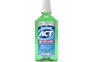 ACT Total Care Zero Alcohol Anticavity Fluoride Mouthwash 33.8 fl. oz. Fresh Mint