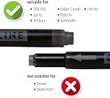 ONLINE Double-Sided Ink Cartridges Black 25 Pieces Universal Fountain Pens view 3
