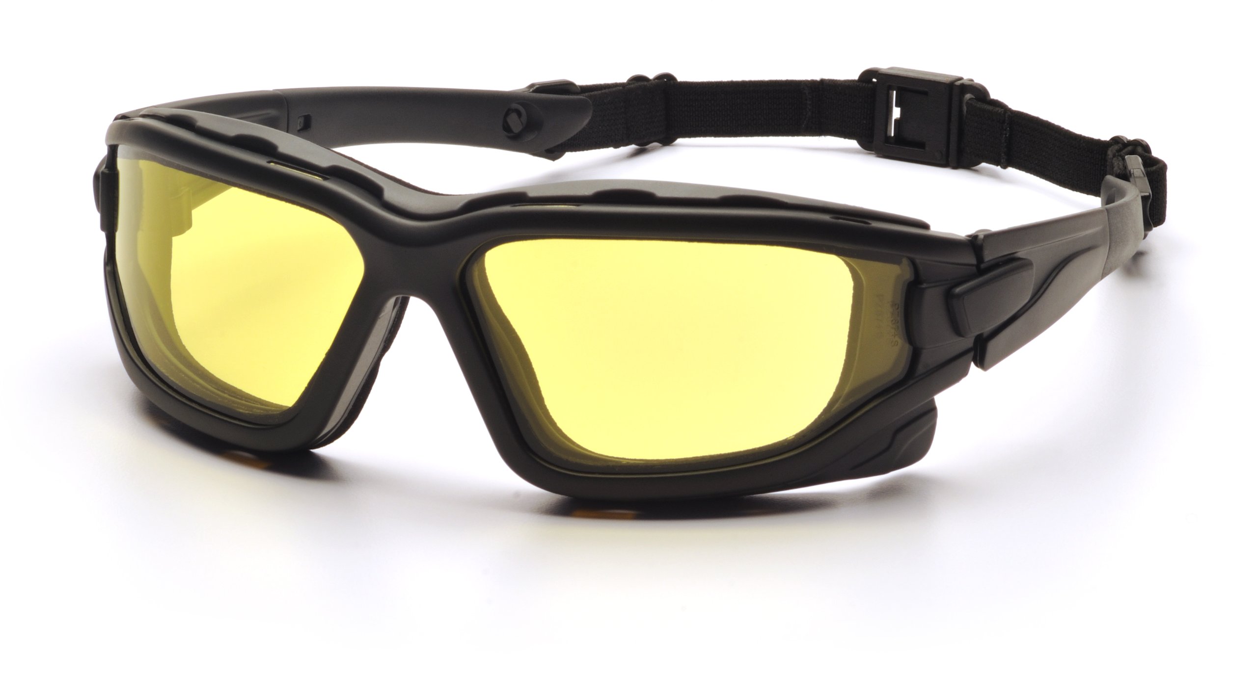 Pyramex Safety I-Force SB7030SDT Safety Glasses with Increased Anti-Fog Effect, Fire-Resistant, Yellow, Amber