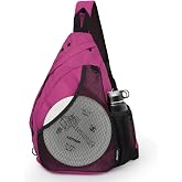 MOYAQI Disc Golf Bag with Retriever Holder and Storage Pockets, Disc Golf Backpack with 8-10 Disc Capacity, Padded Adjustable Strap and Back Panel, Lightweight and Durable