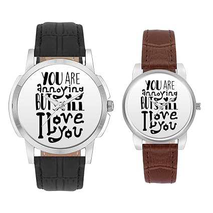 Gifts for Couple, Multicolor Dial Wrist Watch for Men and Women