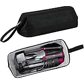 BUBM Travel Case Compatible with Dyson Airwrap Styler/Shark Flexstyle, Portable Carrying Case for Dyson Supersonic Hair Dryer, Shockproof Protection Organizer Bag Travel Storage Bag, Black
