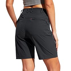 MIER Women's Quick Dry Stretchy Hiking Shorts