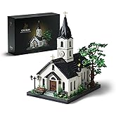 Nifeliz Church Building Set for Adults, Vintage Countryside Building Model Toy with Detailed Interior, Ideal for Display and