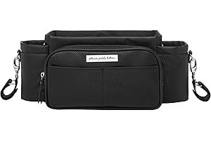 Petunia Pickle Bottom Wander Stroller Caddy | Perfect Baby Caddy to Keep Everything Organized | Multiple Carry Positions | Fits Most Strollers - Ebony