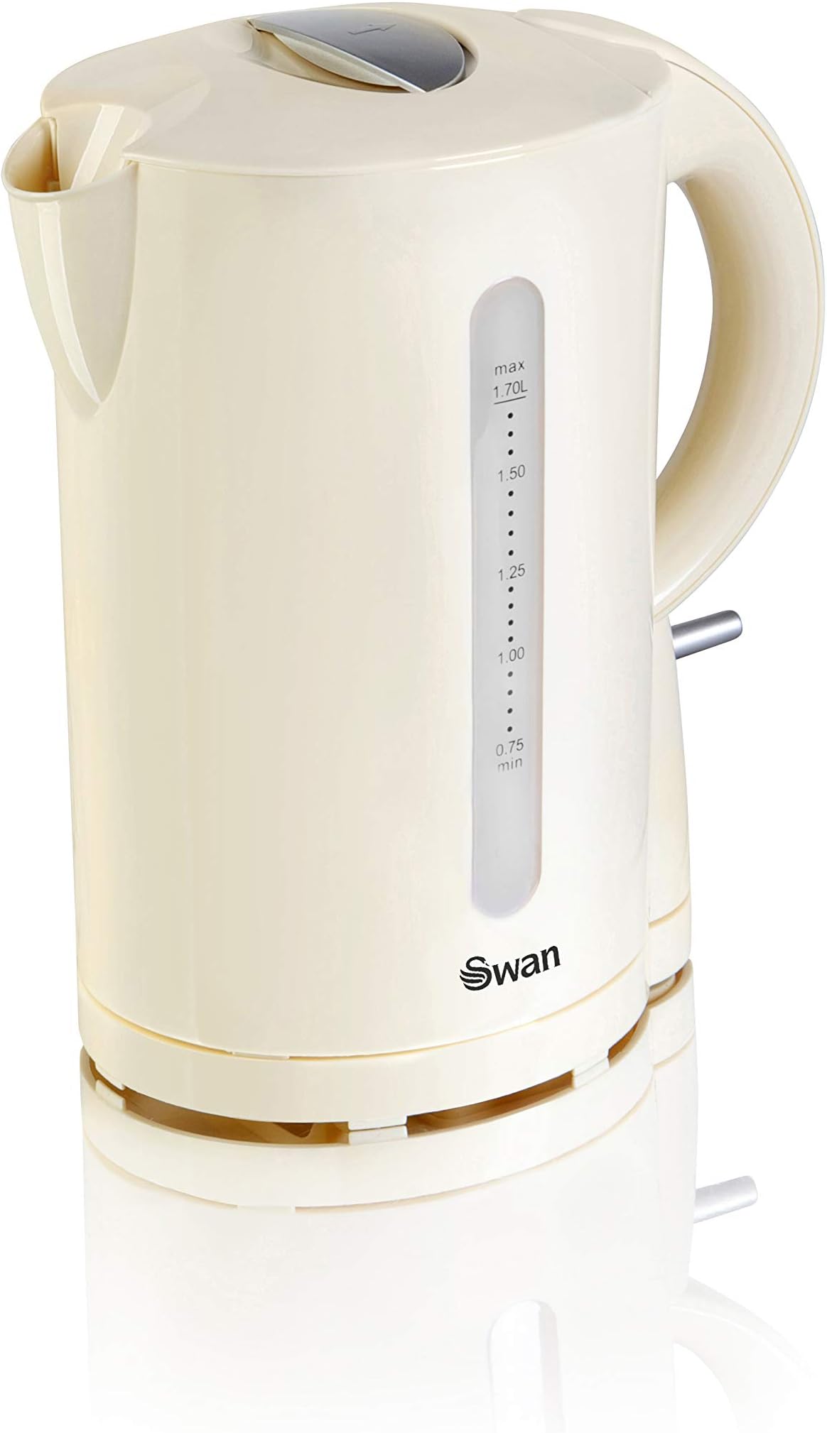 Swan SK18121CREN Jug Kettle, Cordless Design, 1.7L, 2.2Kw, Cream