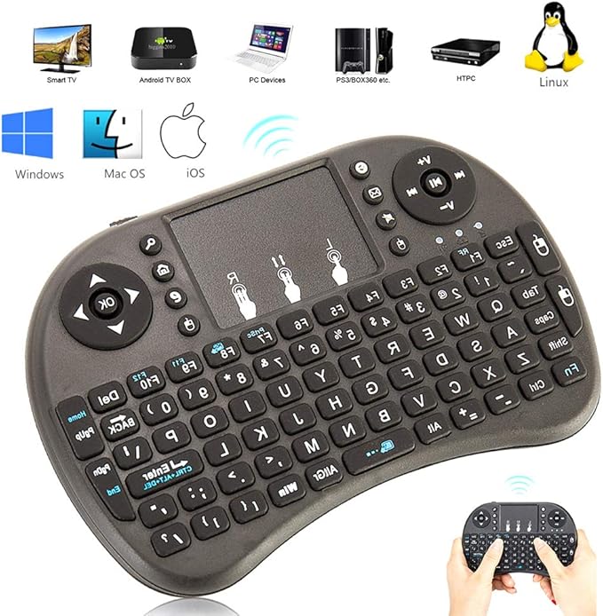 Mini Wireless Keyboard with Touchpad Handheld Left Plus Amazon.co.uk