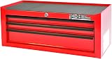 Hilka G301C3BBS Durable 3-Drawer Tool Chest Red with Key Lock view 5