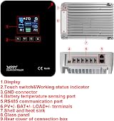 GCSOAR MPPT Solar Charge Controller 60A 12V 24V Auto 100V Max PV 780W Lead Acid view 3
