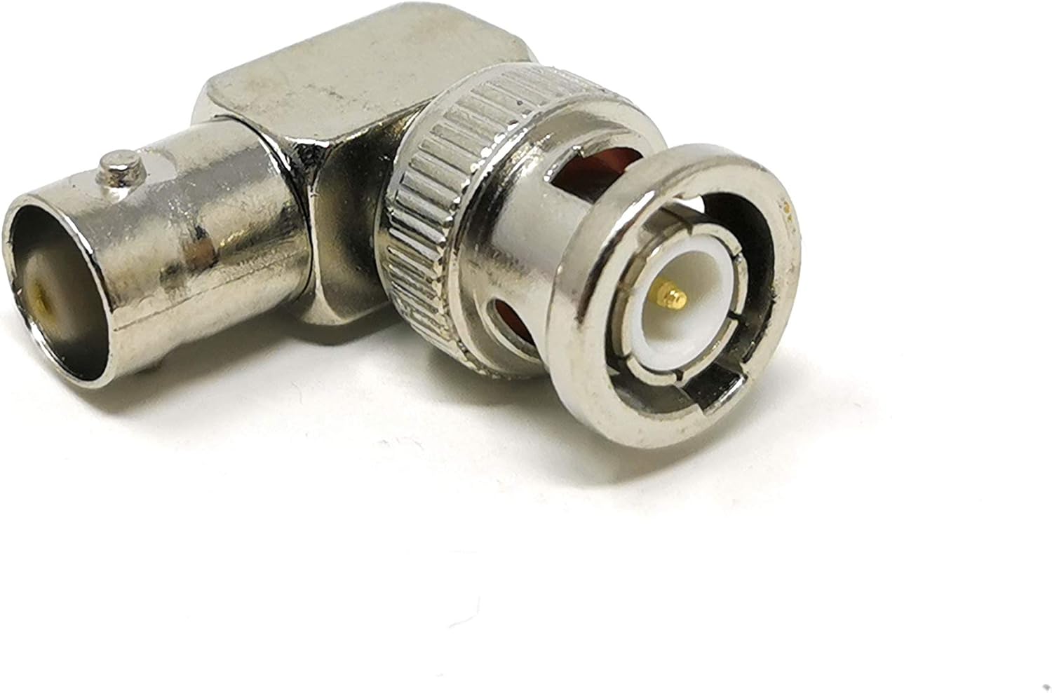 MainCore BNC Male to Female Right Angled, Adaptor/Connector 90 Degree/Coax/Coaxial for CCTV/Antenna/Monitor Camera