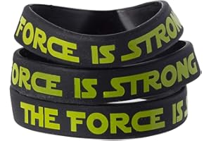 L LIFETIME The Force Party Favors Bands, Galaxy Wars Theme Birthday Supplies Goody Bag Kids Teen Tween Size Wrist Bracelets for Boys Girls - Rubber Band Bracelets - Silicone Bracelets for Girls (24 Pack)