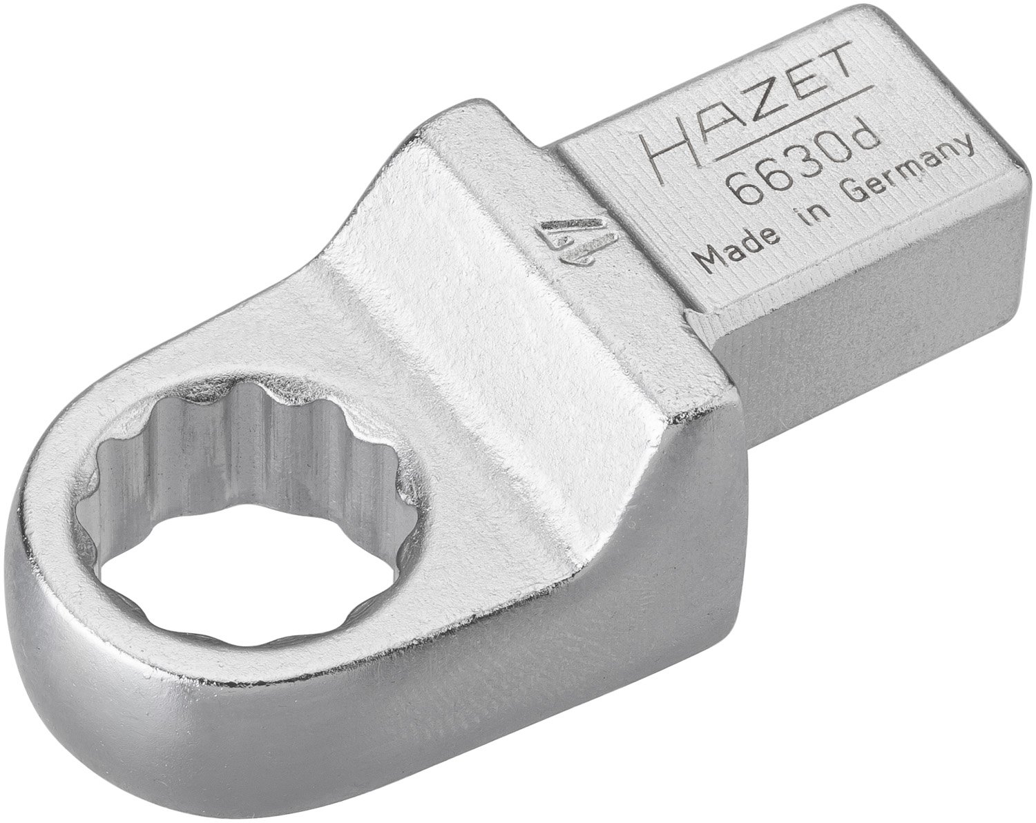 HAZET 6630D-17 63.6 mm 12-Point Traction Profile Insert Box-End Wrench - Chrome-Plated — image 1