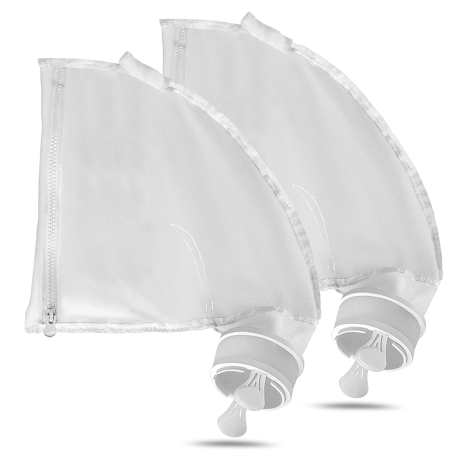 Aikert Polaris 280 Bag Replacement - Pool Cleaner Parts All Purpose Zippered Bags K13 for Polaris 280, 480/2 Pack, White