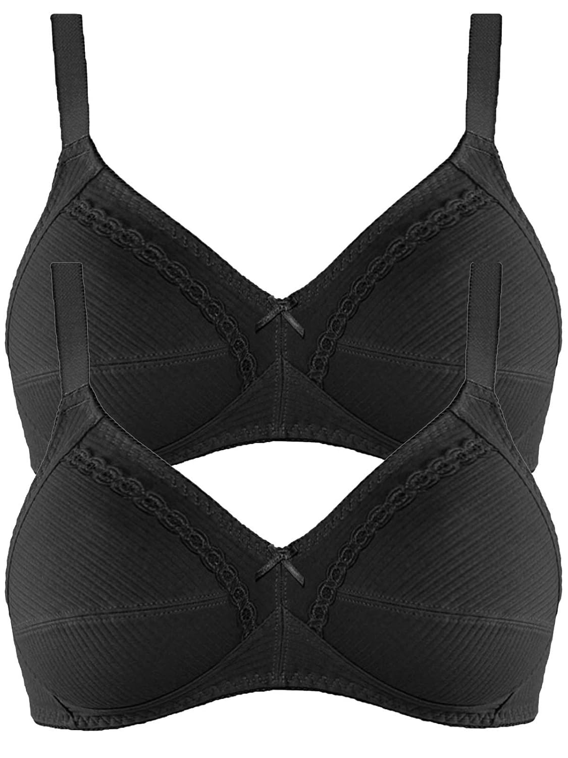 Naturana Women's Pack of 2 Cotton Soft Bra 86545 Amazon.co.uk Clothing