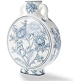 Magclay Blue and White Vase for Home Decor, Chinoiserie Vase Decor, Ceramic Large Vases, Flowers and Branches