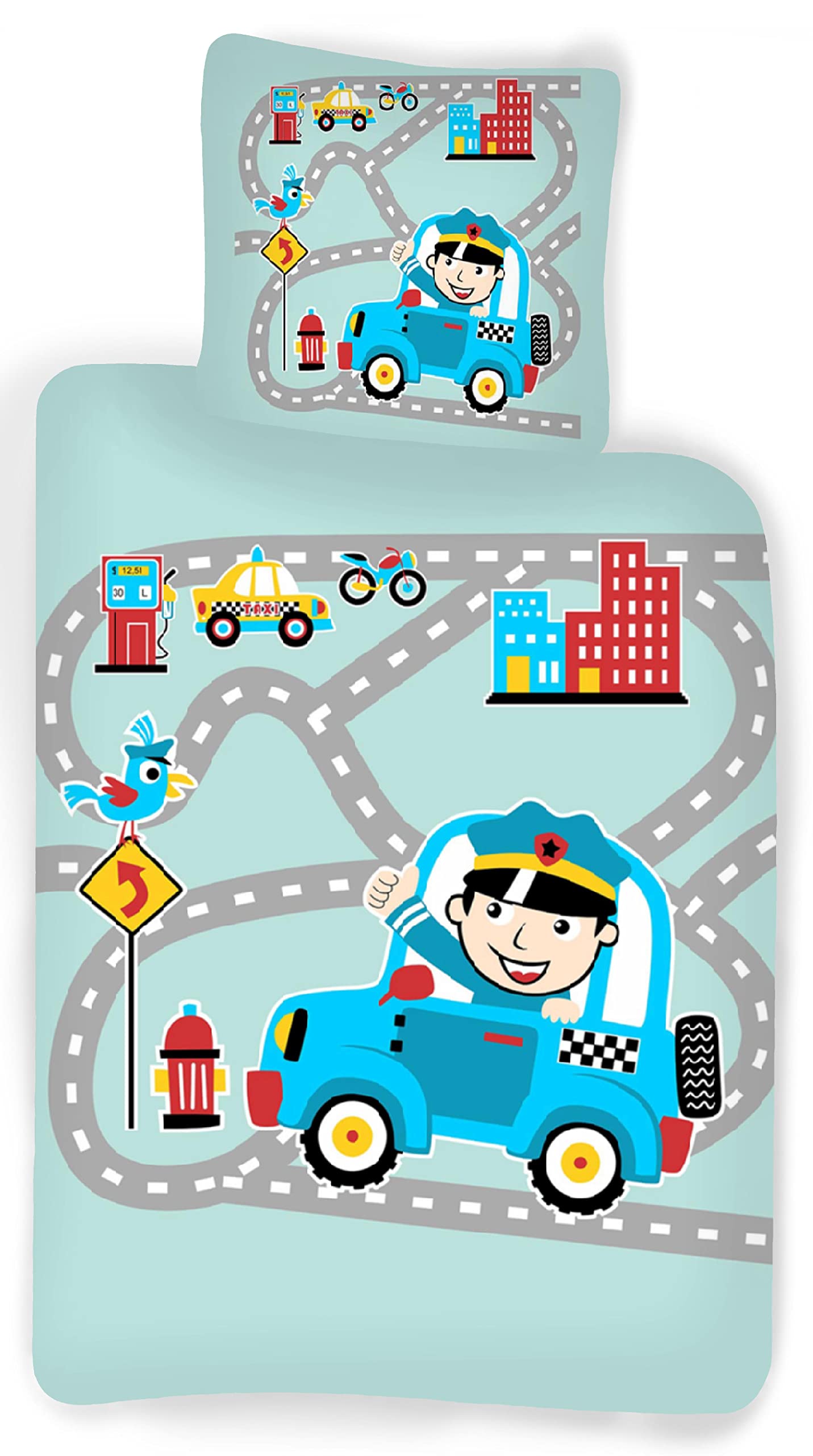 BRANDMAC Bed Linen - Junior Size 100x140 cm - Police (1000416)