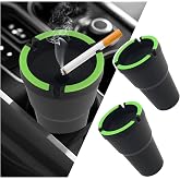 2PCS X-Large Car Ashtrays for Cigarettes,Portable & Self-Extinguishing Car Ashtrays for Cup Holder Smell Proof,Multifunctional Smokeless Ashtray for Cars as Cars Trash Bin