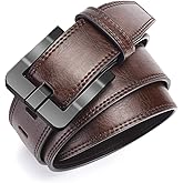 MACBORO TSA Approved Non-Metal Nickel-Free Belt for Men with Hypoallergenic Buckles